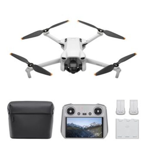 Drone DJI Mini 3 Fly More Combo – Mando Inteligente (Gris)