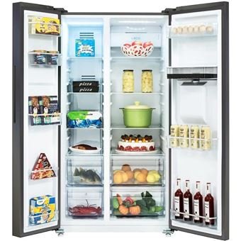 Frigorífico americano con congelador CHIQ, 559L, compresor inverter FSS559NEI42D, total no frost, 39db, dispensador de agua de 5,5L - Imagen de 2