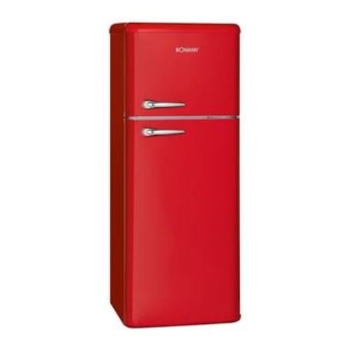 Frigorífico y congelador retro rojo de 208L DTR 353.1 rojo