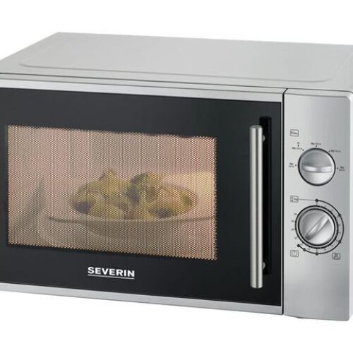 SEVERIN MW 7772 – Horno microondas monofunción – 28 litros – 900 vatios – plateado