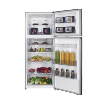 Frigorífico con congelador superior - 413L - Total No Frost - acero inoxidable - L70 cm x H 178 cm - Imagen de 3