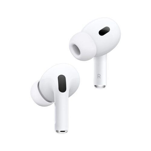 Apple AirPods Pro de segunda generación en blanco con estuche de carga MagSafe y auriculares inalámbricos USB-C