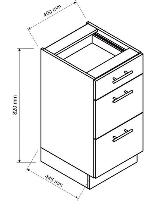 Cocina completa Vera 8 elementos blanco brillo L 260 cm sin encimera - Imagen de 4