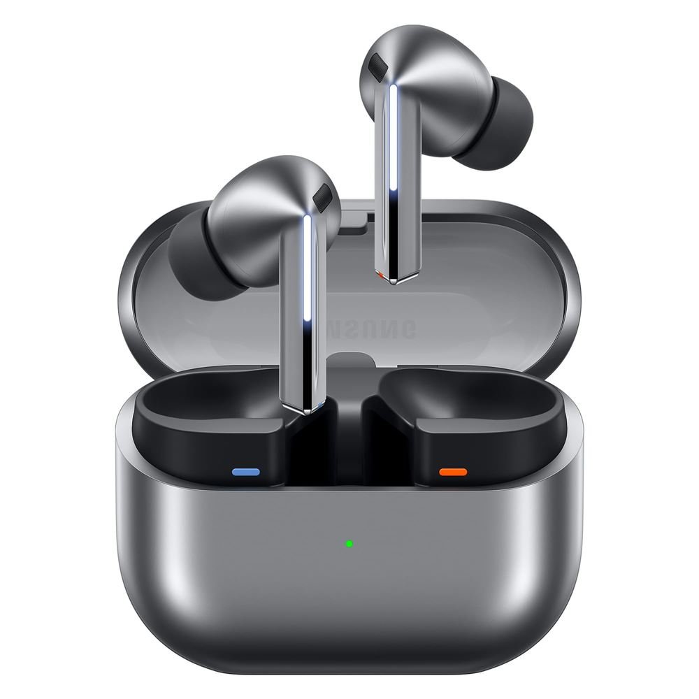 Auriculares inalámbricos Samsung Galaxy Buds3 Pro con Bluetooth y cancelación activa de ruido (plata)