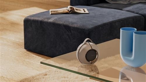 Altavoz conectado Hi-Fi Devialet Mania gris claro con estación de carga - Imagen de 13