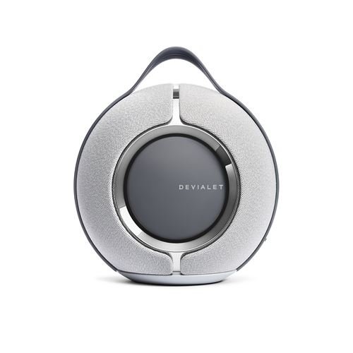 Altavoz conectado Hi-Fi Devialet Mania gris claro con estación de carga - Imagen de 3