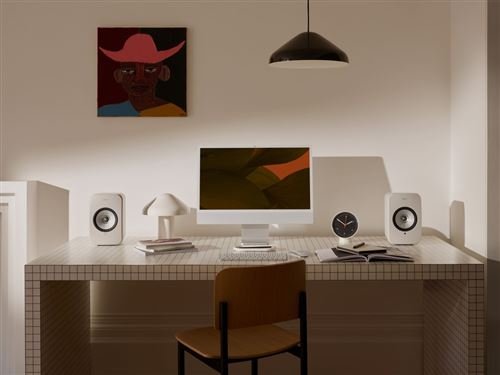 Altavoces Hi-Fi conectados KEF LSX 2 LT Pebble White, vendidos en pares - Imagen de 7