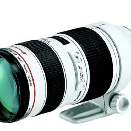 Objetivo SLR blanco Canon EF 70-200 mm f/2,8 L USM