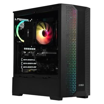 Mred CBT026-03 PC para juegos AMD Ryzen™ 7 16 GB RAM 1 TB SSD Nvidia GeForce RTX 4060 Negro - Imagen de 4