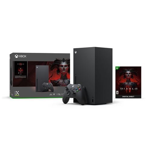 Pack de consola Xbox Series X negra + Diablo IV
