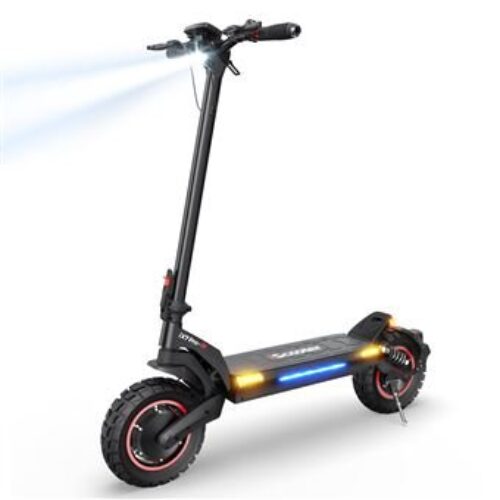 Patinete eléctrico iScooter iX7 Pro 1000W*2 de doble tracción – Autonomía de 80 km – 17,5 Ah – Neumáticos de 10 pulgadas – 150 kg – Con pantalla LCD y bolsa